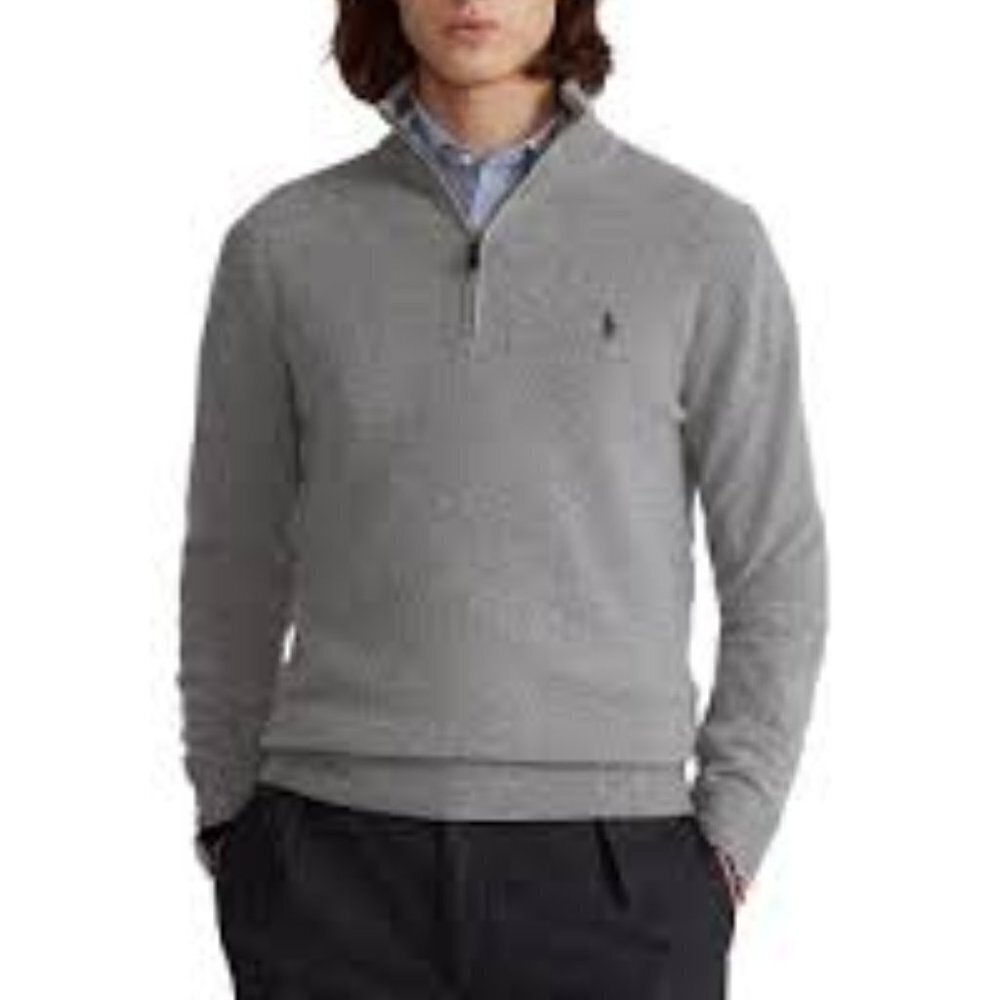 Polo Ralph Lauren Luxury Jersey Quarter-Zip Pullover Men's Size XL